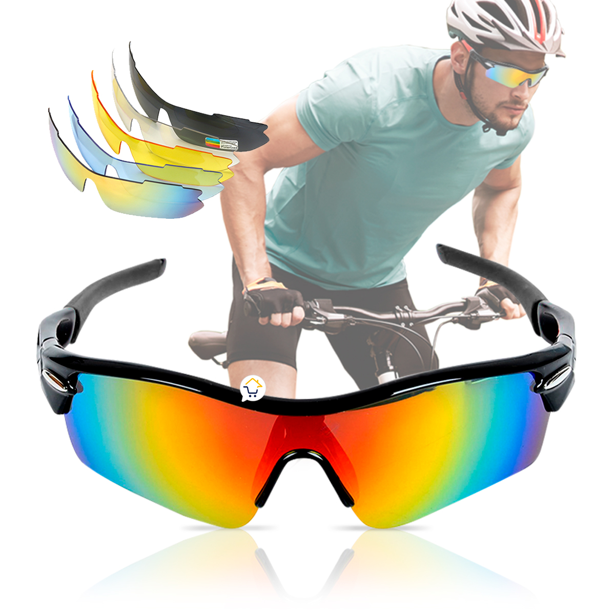 Miniatura 9 de Gafas Deportivas Ciclismo 5 Lentes MJ418